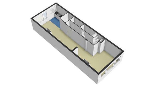 Floorplan - Mathenesserdijk 274B01, 3026 GN Rotterdam